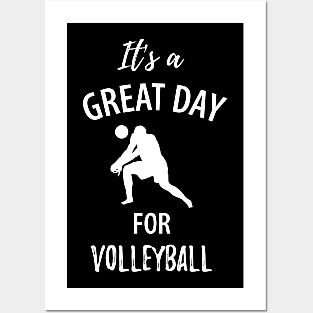 Volleyball Sport Team Play Gift Wall Art by Johnny_Sk3tch